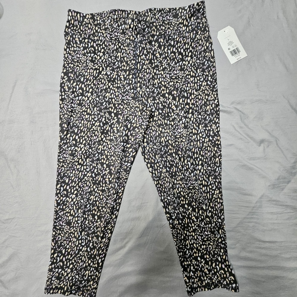 Wonderly Studio Women's Large Yummy Leggings New w/Tags Gray Multi Leopard